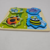 Wooden 4 In 1 Puzzle Insect - EKT2970